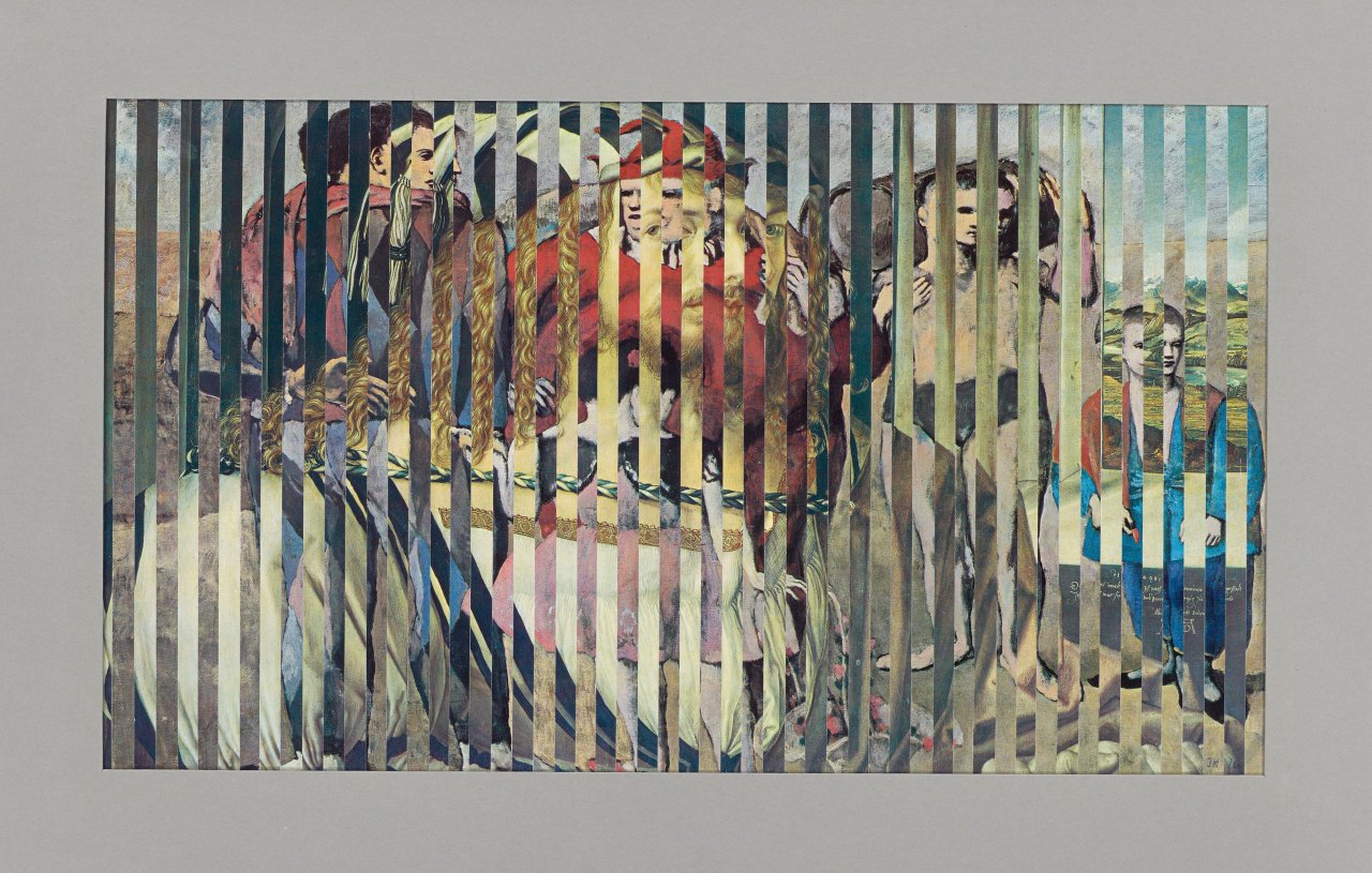 Auf diesem Bild ist das folgende Kunstwerk zu sehen: Jiří Kolář. „Ohne Titel“. 1970.