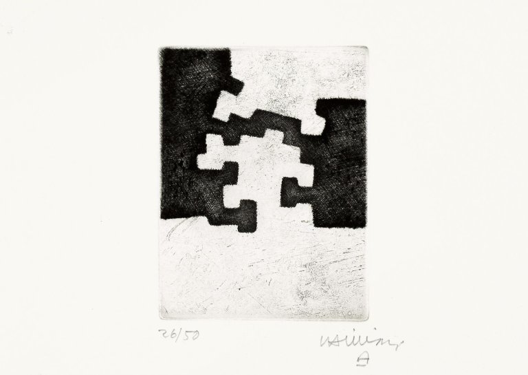 This picture shows the following artwork: Eduardo Chillida. „Homenaje a Heidegger“. 1981.