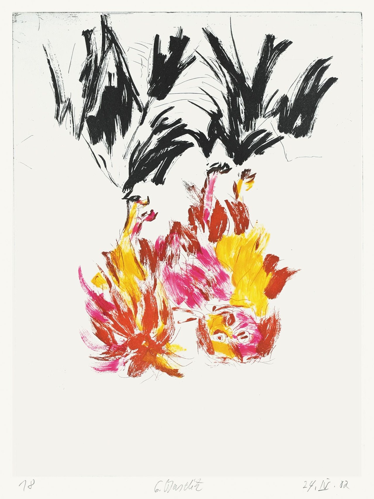 This picture shows the following artwork: Georg Baselitz. Tama II. 2002.