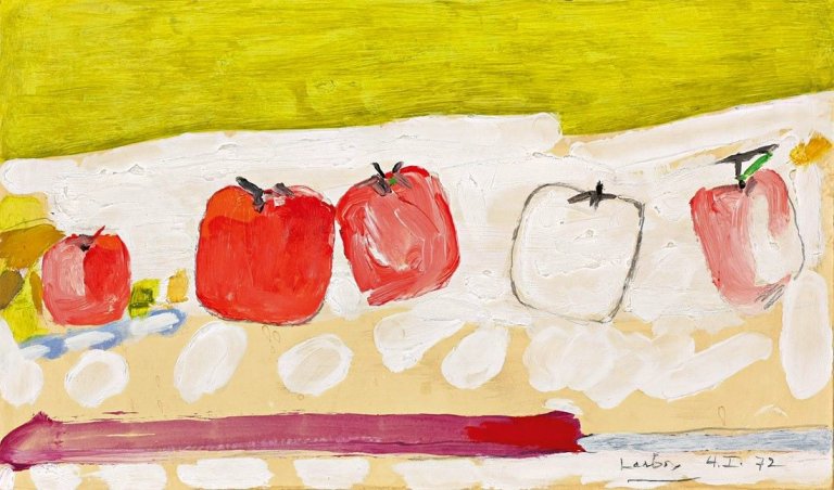 Auf diesem Bild ist das folgende Kunstwerk zu sehen: Hans Laabs. Tomaten. 1972.
