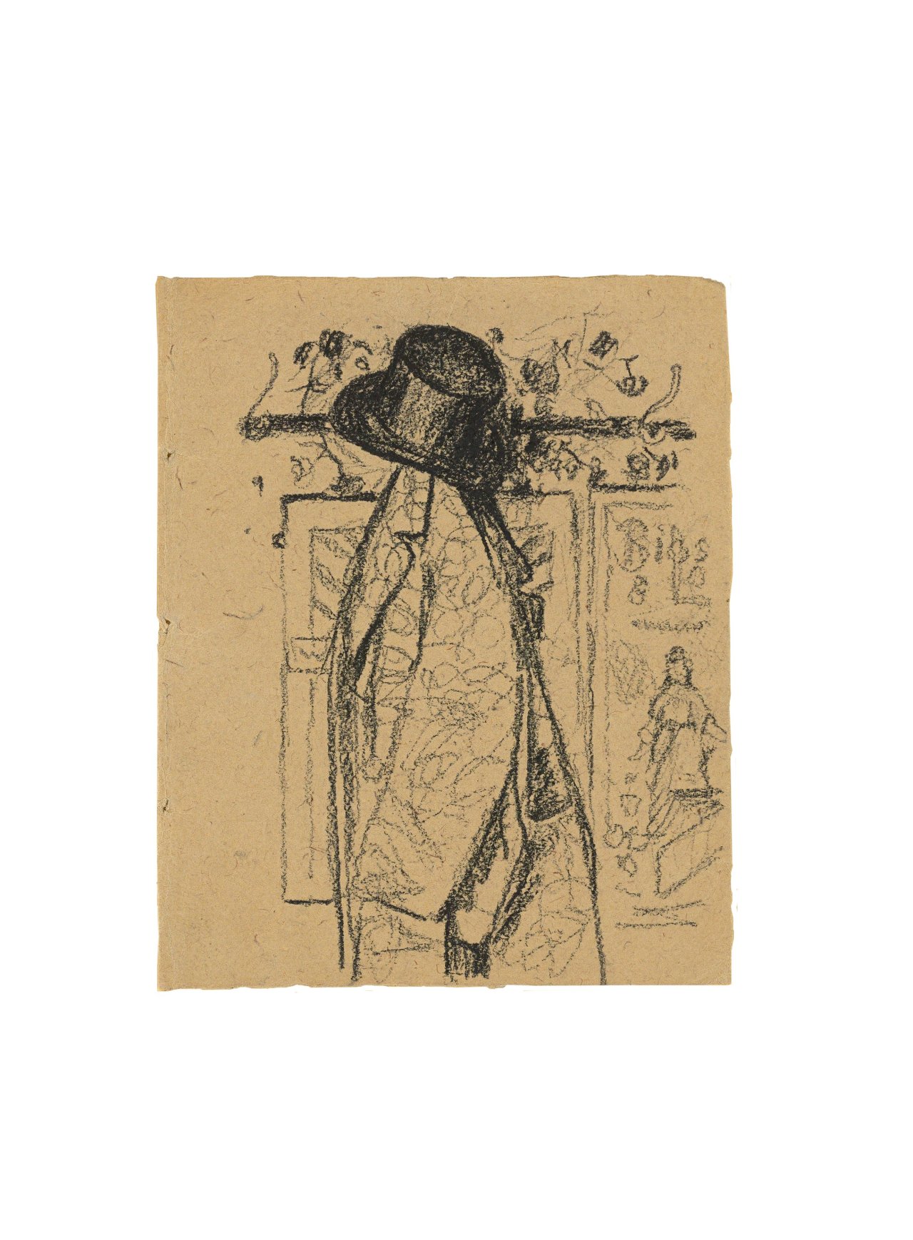 Auf diesem Bild ist das folgende Kunstwerk zu sehen: Christian Rohlfs. Der Zylinder. 1890er-Jahre.