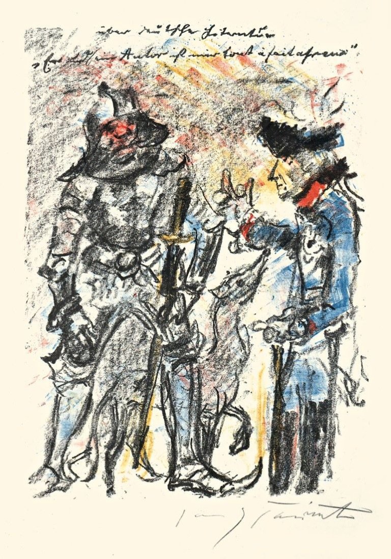 This picture shows the following artwork: Lovis Corinth. „Über Deutsche Literatur“. 1921.