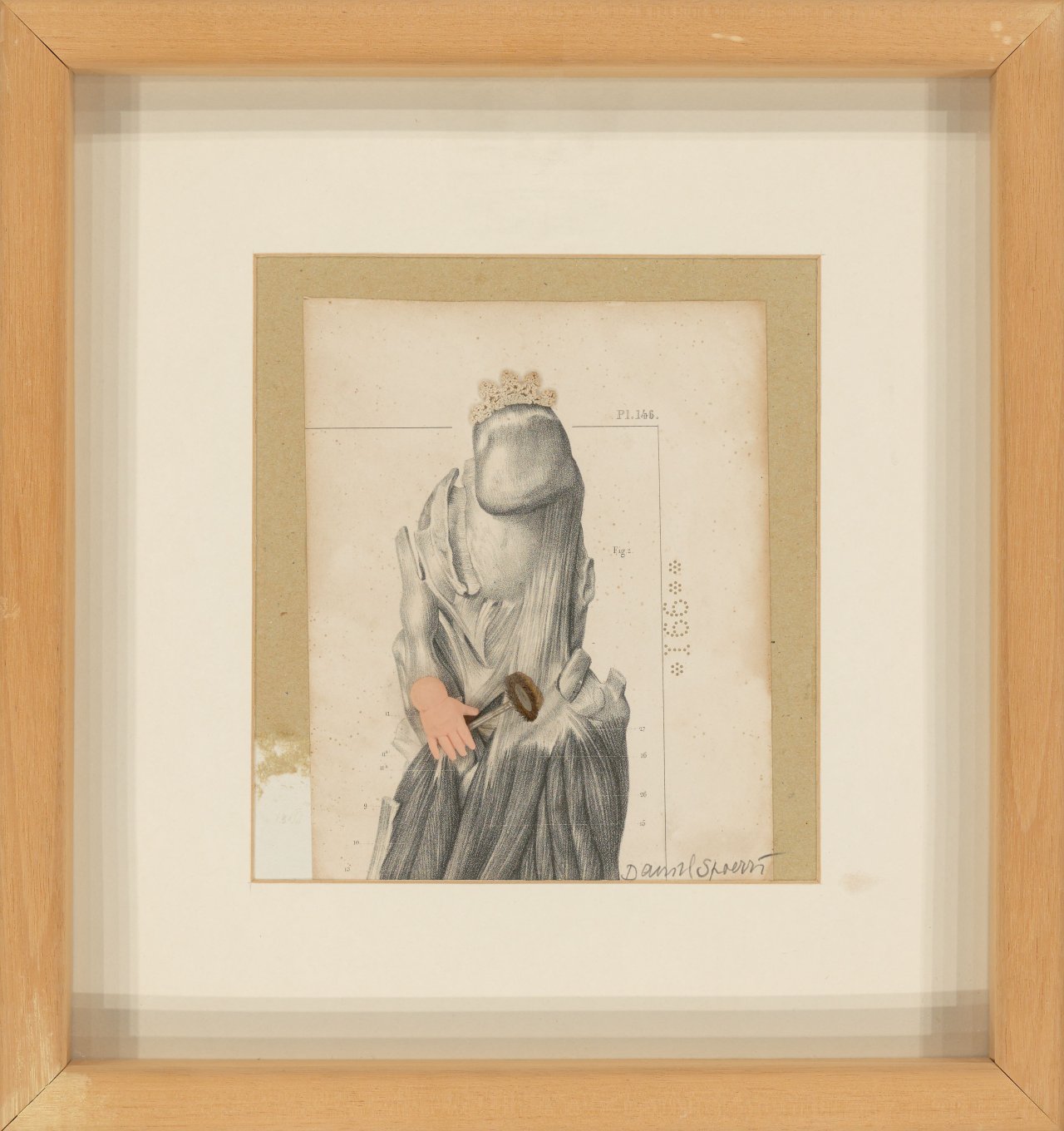 Auf diesem Bild ist das folgende Kunstwerk zu sehen: Daniel Spoerri. Aus: „La medicine opératoire de N.H. Jacob interpretée par Spoerri“. 1994.
