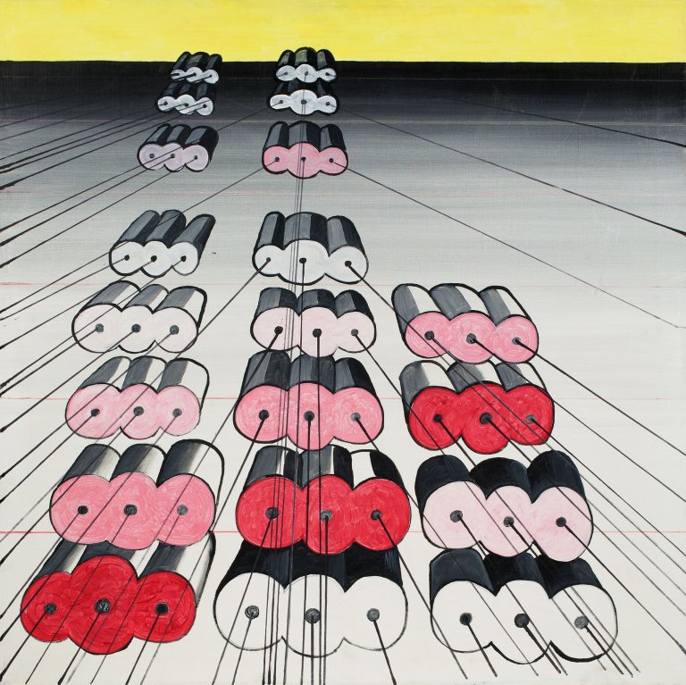 Auf diesem Bild ist das folgende Kunstwerk zu sehen: Ulrich Knispel. „Electronic“. 1968.