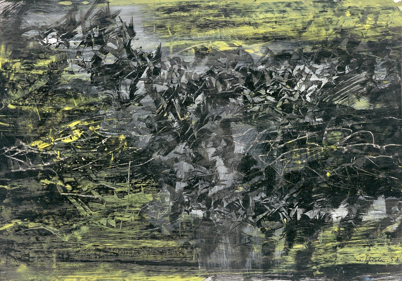 This picture shows the following artwork: Fred Thieler. „G.G.S 58“. 1958.