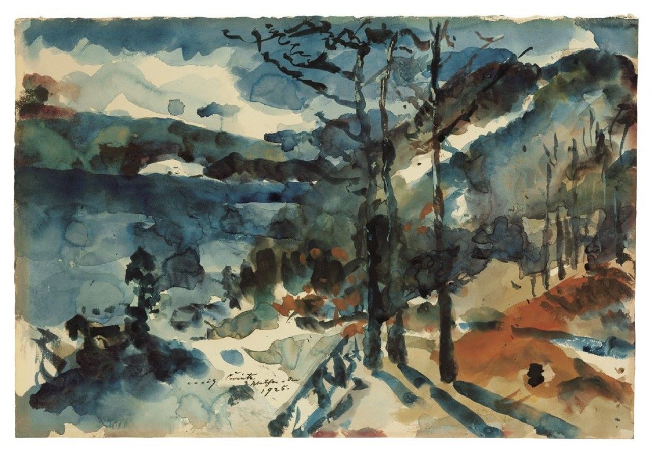 This picture shows the following artwork: Lovis Corinth. „Walchen=See“. 1925.