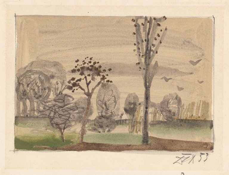 Auf diesem Bild ist das folgende Kunstwerk zu sehen: Otto Dix. Herbstlandschaft. 1953.
