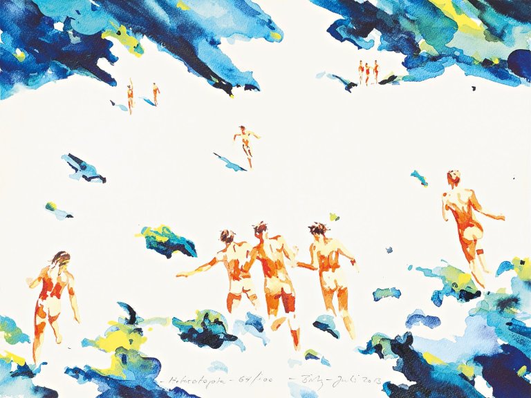 Auf diesem Bild ist das folgende Kunstwerk zu sehen: Norbert Bisky. „Heterotopia“. 2013.