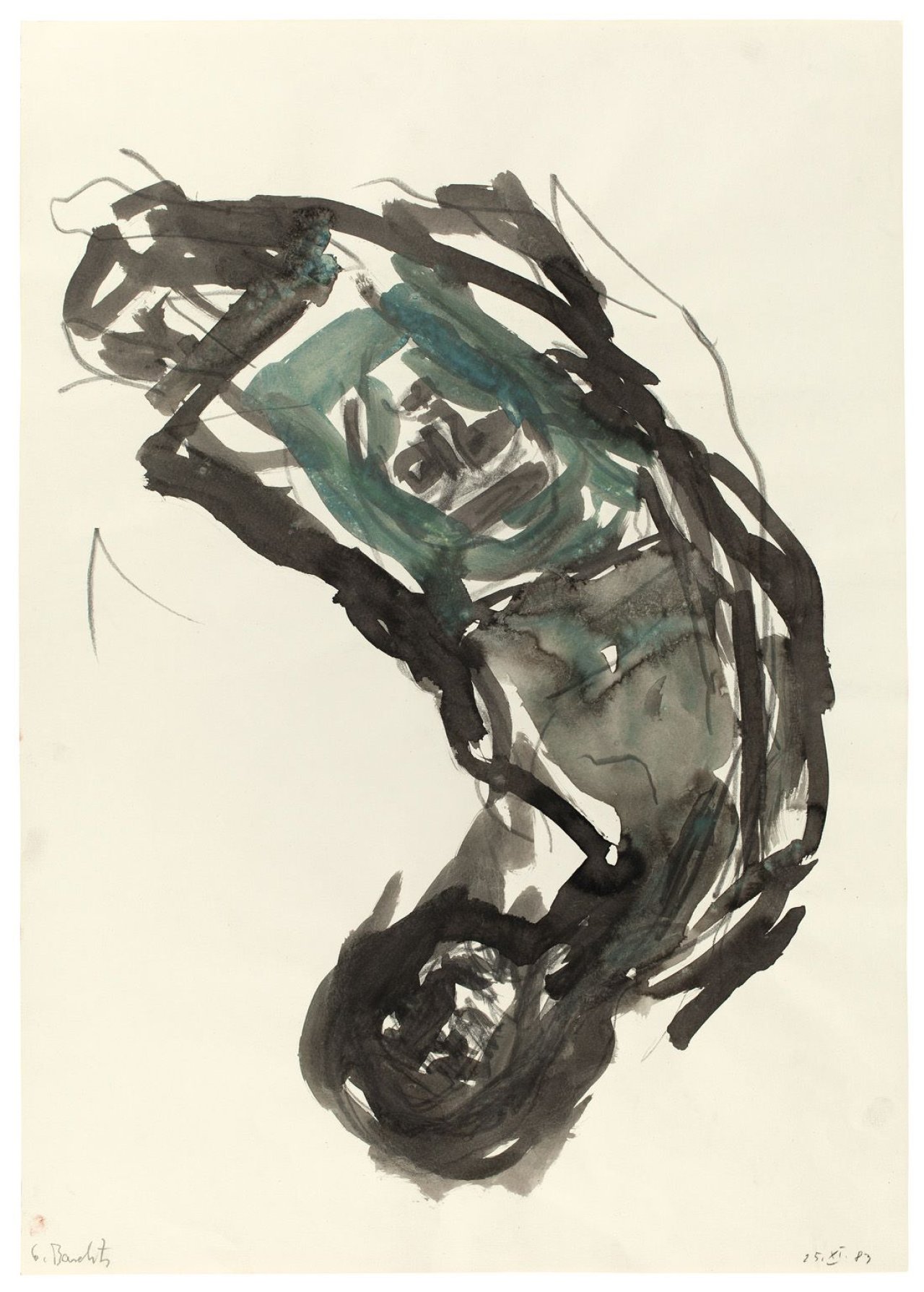 Auf diesem Bild ist das folgende Kunstwerk zu sehen: Georg Baselitz. Ohne Titel. 1983.