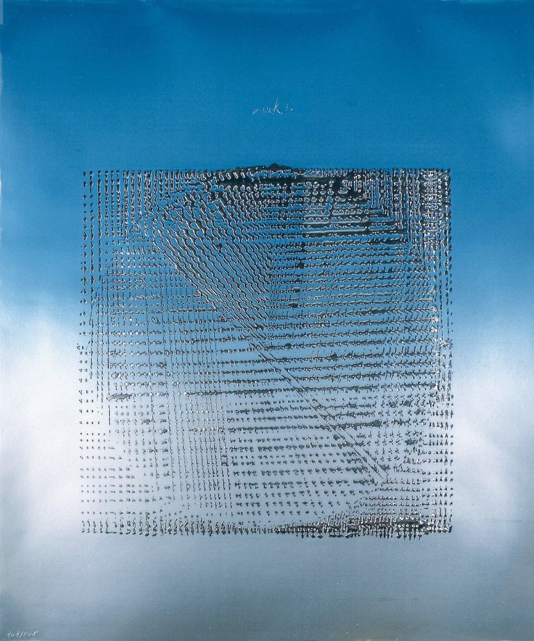 Auf diesem Bild ist das folgende Kunstwerk zu sehen: Heinz Mack. „Galaxis“. 1973.