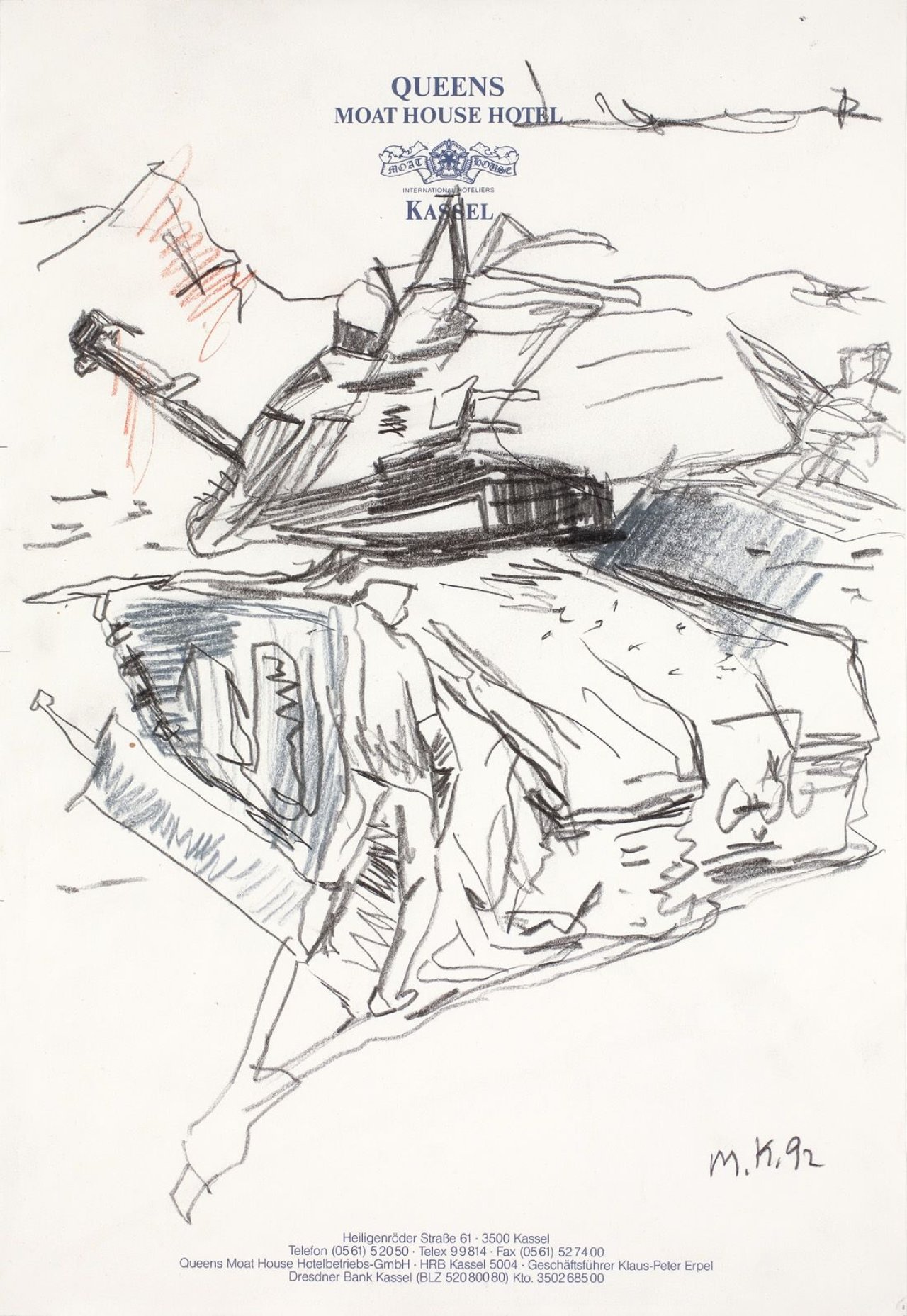 This picture shows the following artwork:  Portfolio. Malen ist wahlen. 1990/1992.