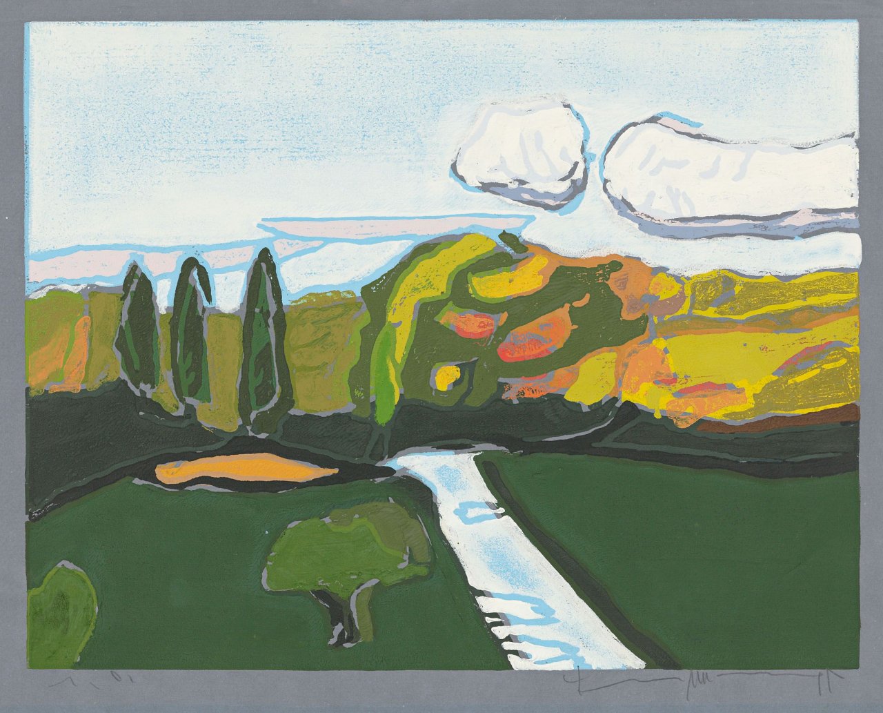 Auf diesem Bild ist das folgende Kunstwerk zu sehen: Klaus Fußmann. „Nordschau“. 1995.