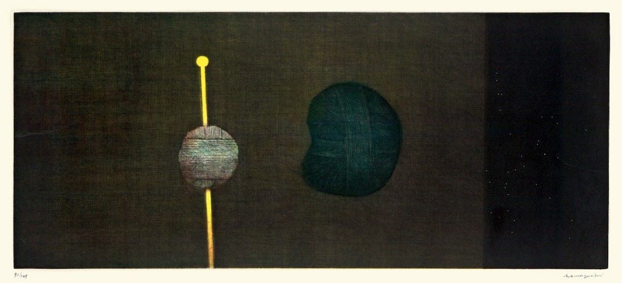Auf diesem Bild ist das folgende Kunstwerk zu sehen: Yōzō Hamaguchi. „Yellow Needle“. 1985/89.