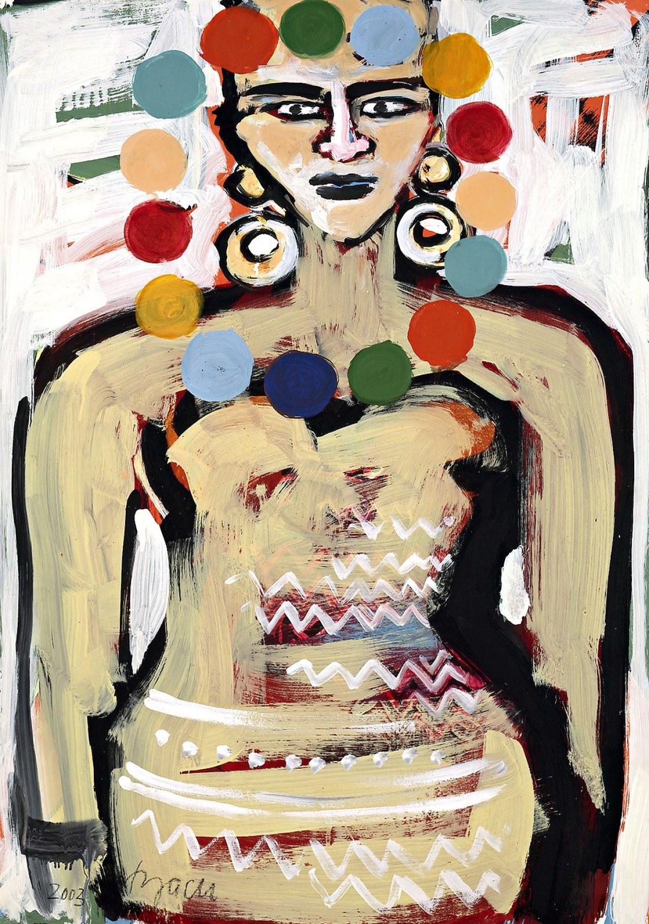 Auf diesem Bild ist das folgende Kunstwerk zu sehen: Elvira Bach. Ohne Titel. 2003.