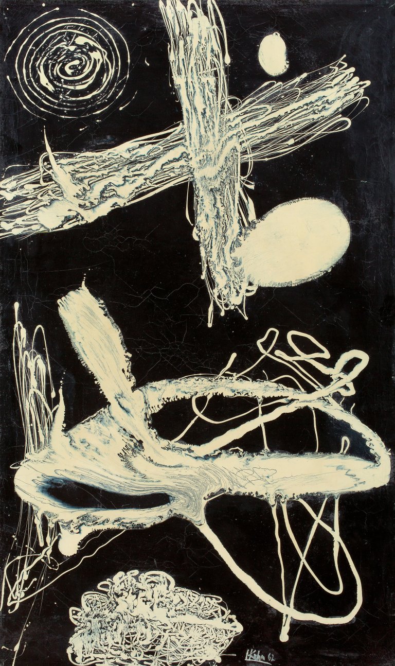 Auf diesem Bild ist das folgende Kunstwerk zu sehen: Hans Kuhn. Ohne Titel. 1962.