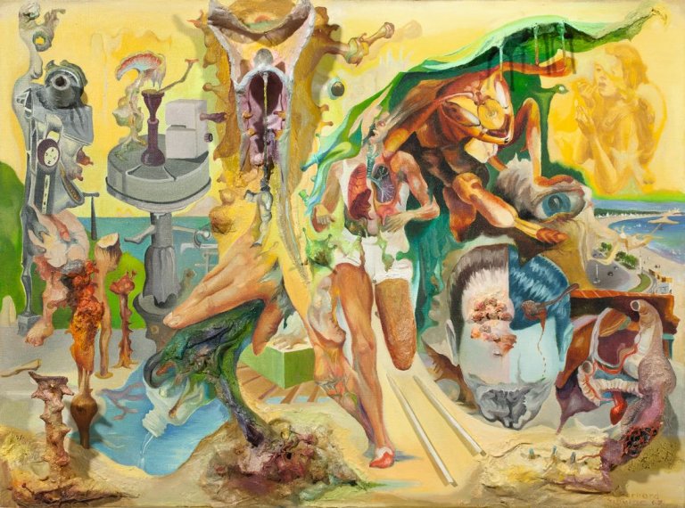 Auf diesem Bild ist das folgende Kunstwerk zu sehen: Bernard Schultze. „Laufwunder“. 1967.