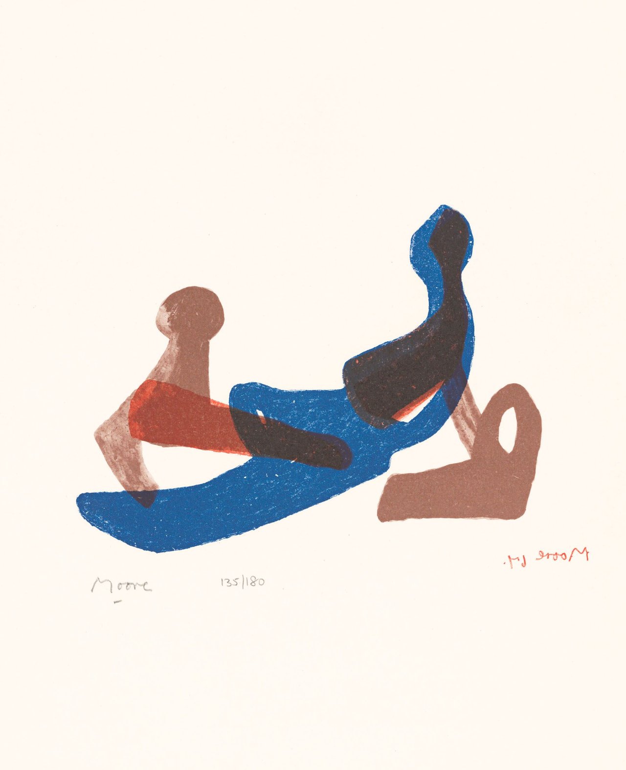 Auf diesem Bild ist das folgende Kunstwerk zu sehen: Henry Moore. „Mother and Child“. 1967.