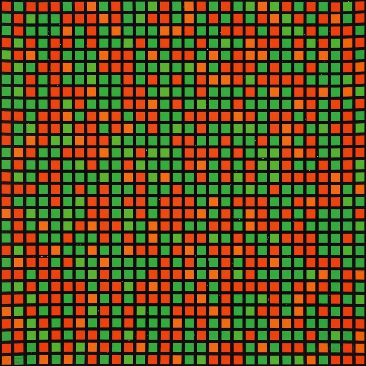 Auf diesem Bild ist das folgende Kunstwerk zu sehen: François Morellet. „mo III/72“ / „mo I/70“ / „mo II/71“. 1973.