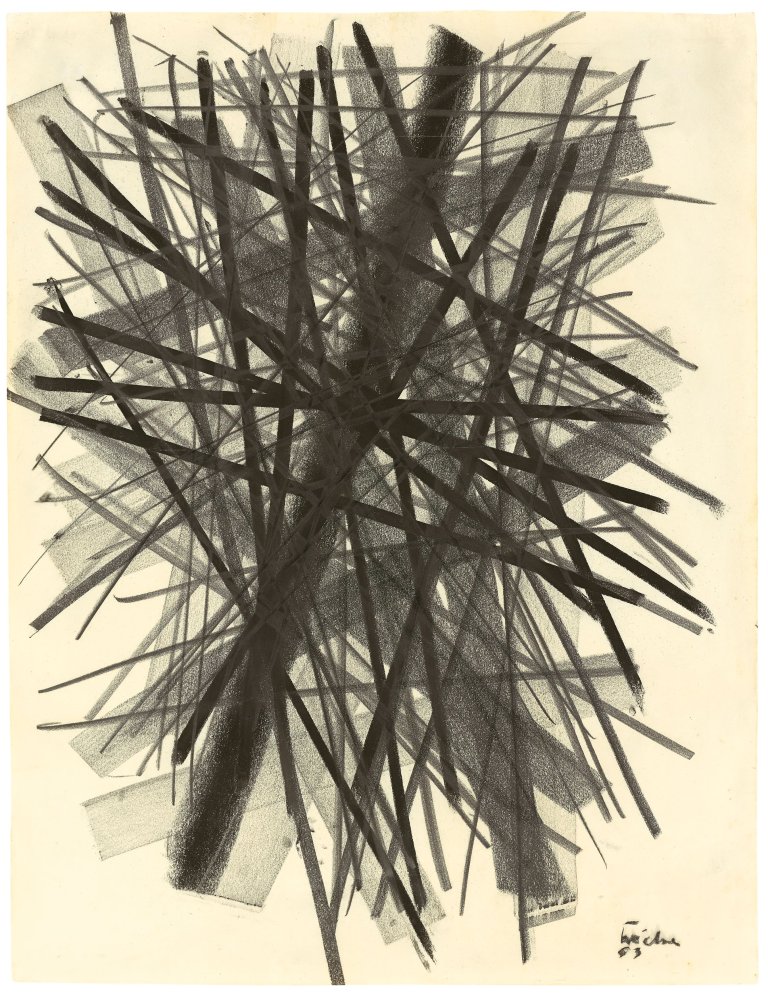Auf diesem Bild ist das folgende Kunstwerk zu sehen: Norbert Kricke. Ohne Titel. 1953.