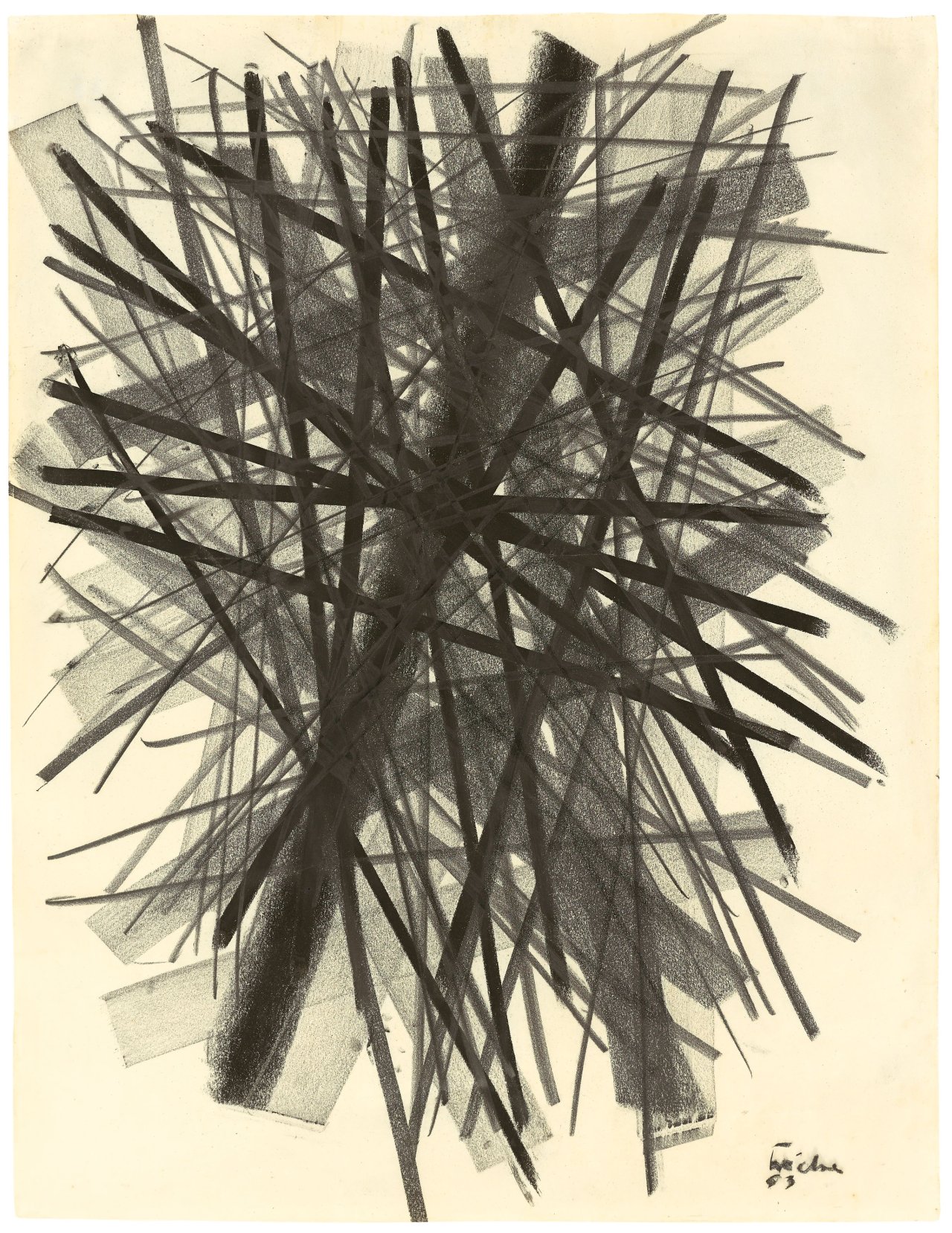 Auf diesem Bild ist das folgende Kunstwerk zu sehen: Norbert Kricke. Ohne Titel. 1953.