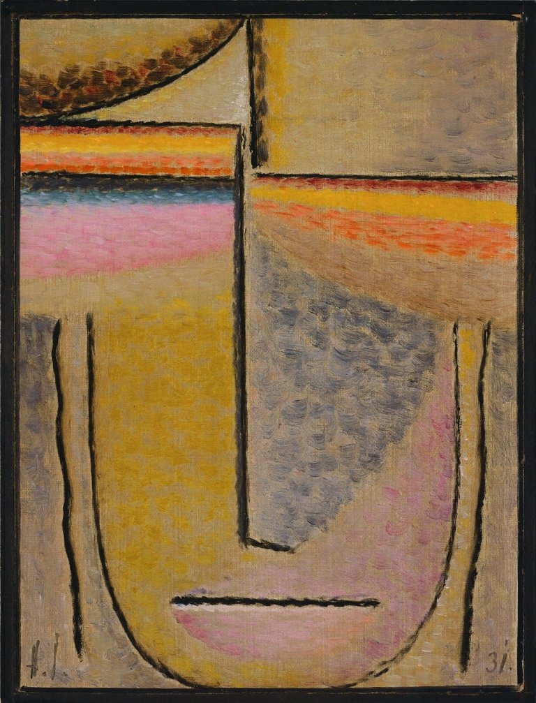Auf diesem Bild ist das folgende Kunstwerk zu sehen: Alexej von Jawlensky. „Abstrakter Kopf: Letzte Strahlen“. 1931.