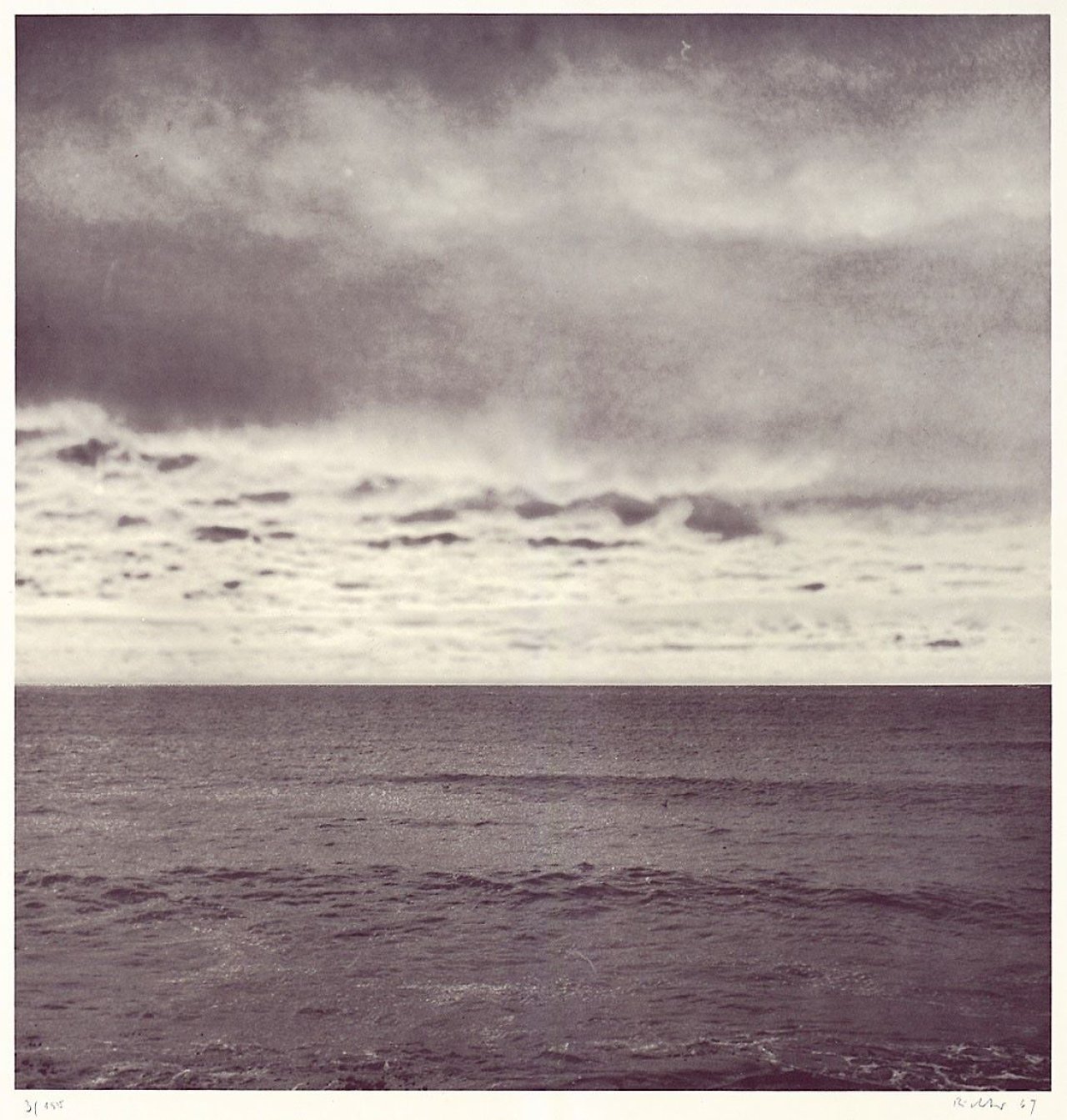 Auf diesem Bild ist das folgende Kunstwerk zu sehen: Gerhard Richter. „Seestück I“. 1969.
