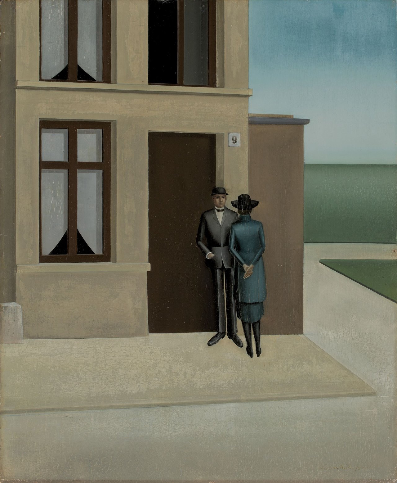 Auf diesem Bild ist das folgende Kunstwerk zu sehen: Anton Räderscheidt. „Haus Nr. 9“. 1921.