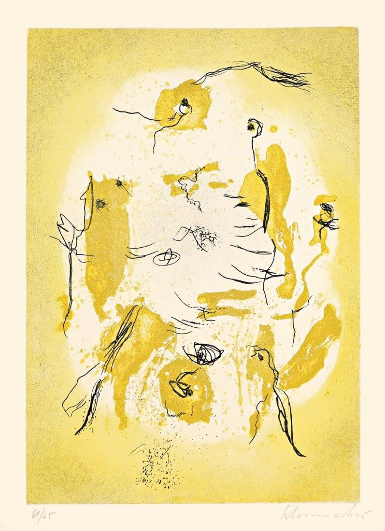 Auf diesem Bild ist das folgende Kunstwerk zu sehen: Emil Schumacher. Bingo. 1958.