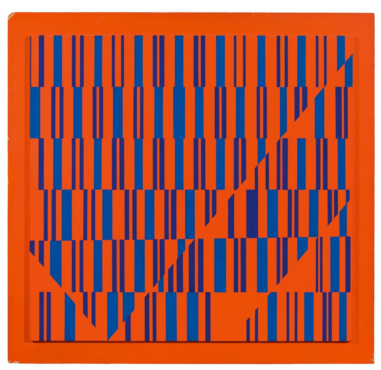 Auf diesem Bild ist das folgende Kunstwerk zu sehen: Günter Fruhtrunk. «champ dynamique». 1962.