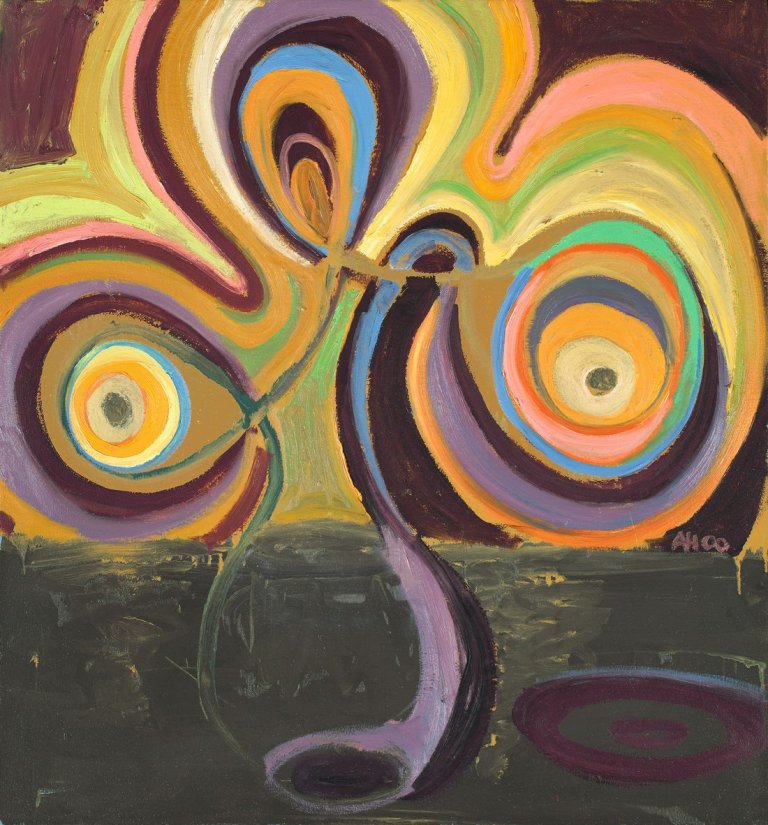 Auf diesem Bild ist das folgende Kunstwerk zu sehen: Anton Henning. „Blumenstilleben No. 37“. 2000.