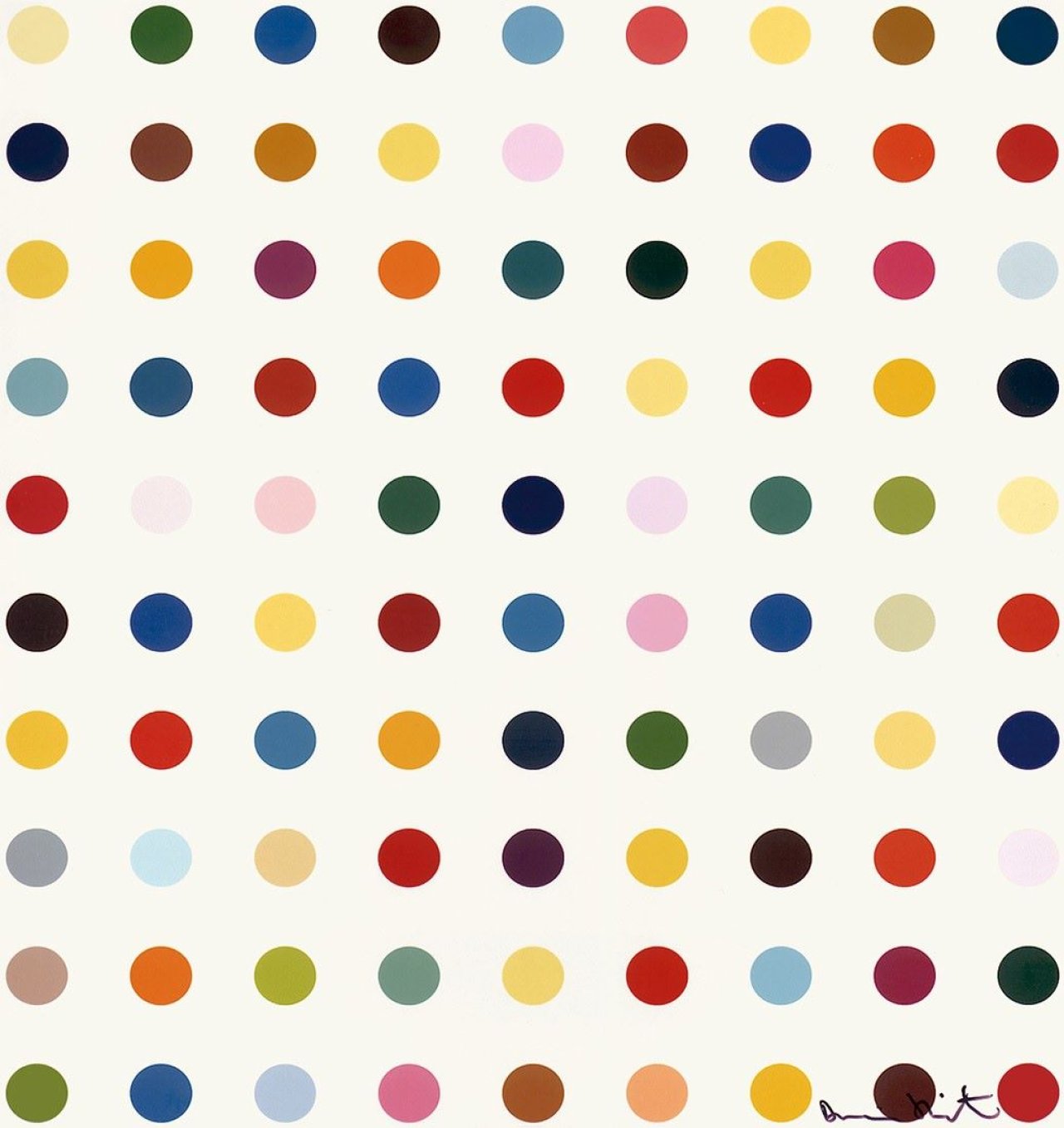 Auf diesem Bild ist das folgende Kunstwerk zu sehen: Damien Hirst. „Opium”. 2000.
