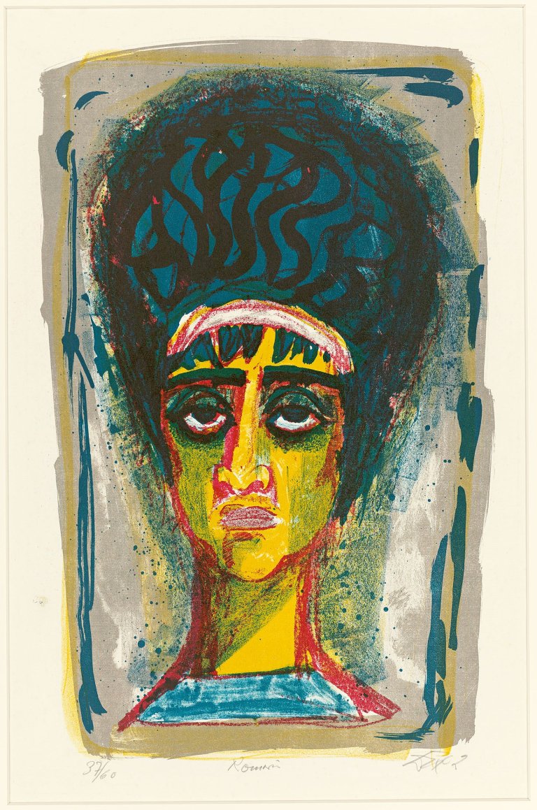 Auf diesem Bild ist das folgende Kunstwerk zu sehen: Otto Dix. „Römerin“. 1962.