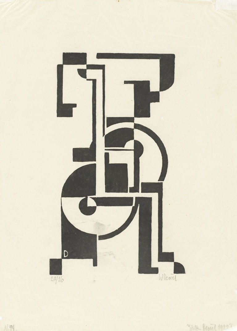 Auf diesem Bild ist das folgende Kunstwerk zu sehen: Walter Dexel. „Figuration 1922 I“. 1922.