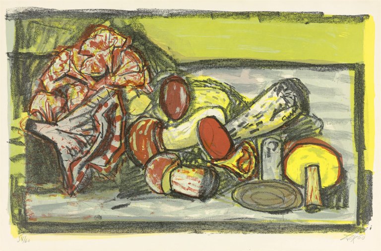 Auf diesem Bild ist das folgende Kunstwerk zu sehen: Otto Dix. „Pilze“. 1960.