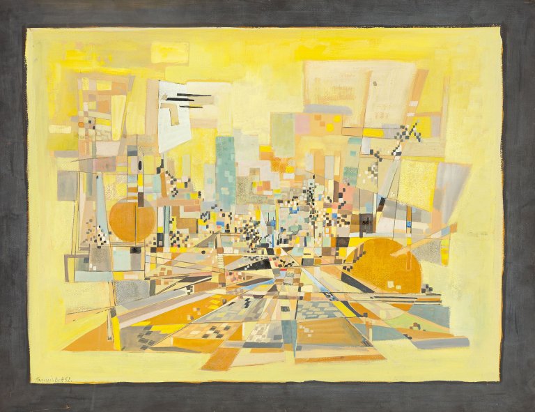 Auf diesem Bild ist das folgende Kunstwerk zu sehen: Francis Bott. Ohne Titel. 1952.