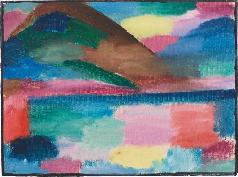 Auf diesem Bild ist das folgende Kunstwerk zu sehen: Alexej von Jawlensky. „Sommertag in Ascona“. Um 1918.