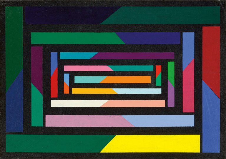 Auf diesem Bild ist das folgende Kunstwerk zu sehen: Piero Dorazio. „QUITO I“. 1995.