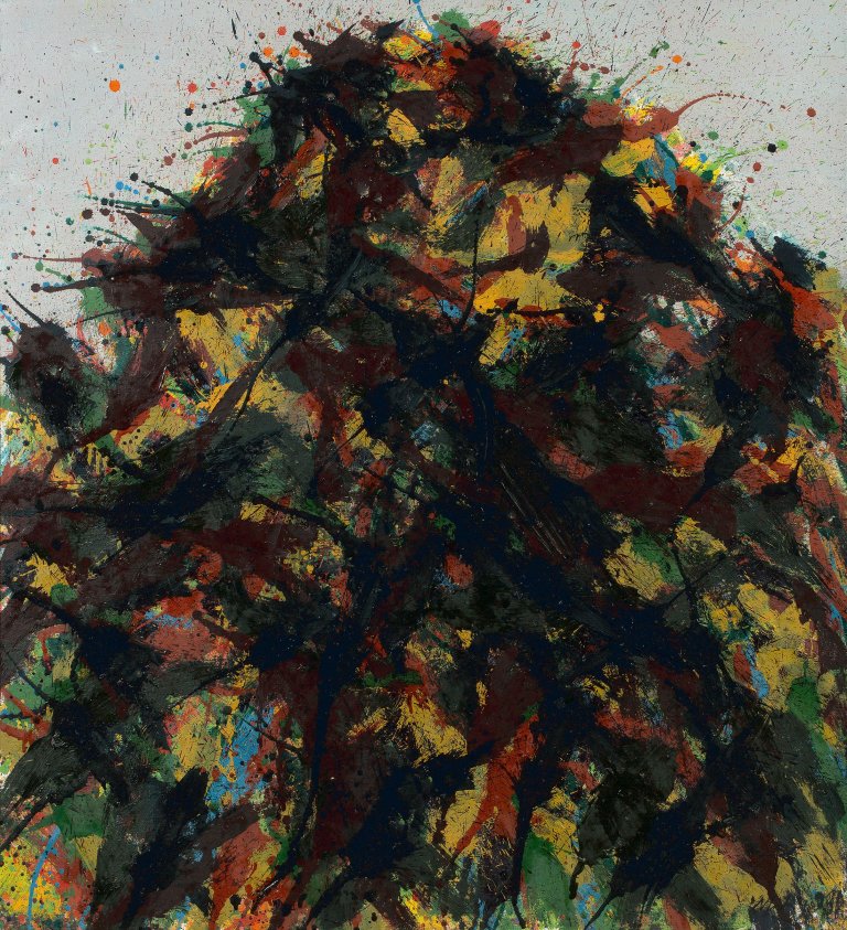 Auf diesem Bild ist das folgende Kunstwerk zu sehen: Max Uhlig. „Rochers d'Aiguillan“. 1993.