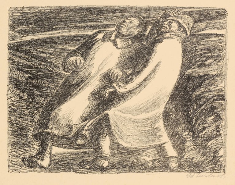 This picture shows the following artwork: Ernst Barlach. „Panischer Schrecken“. Circa 1928/30.