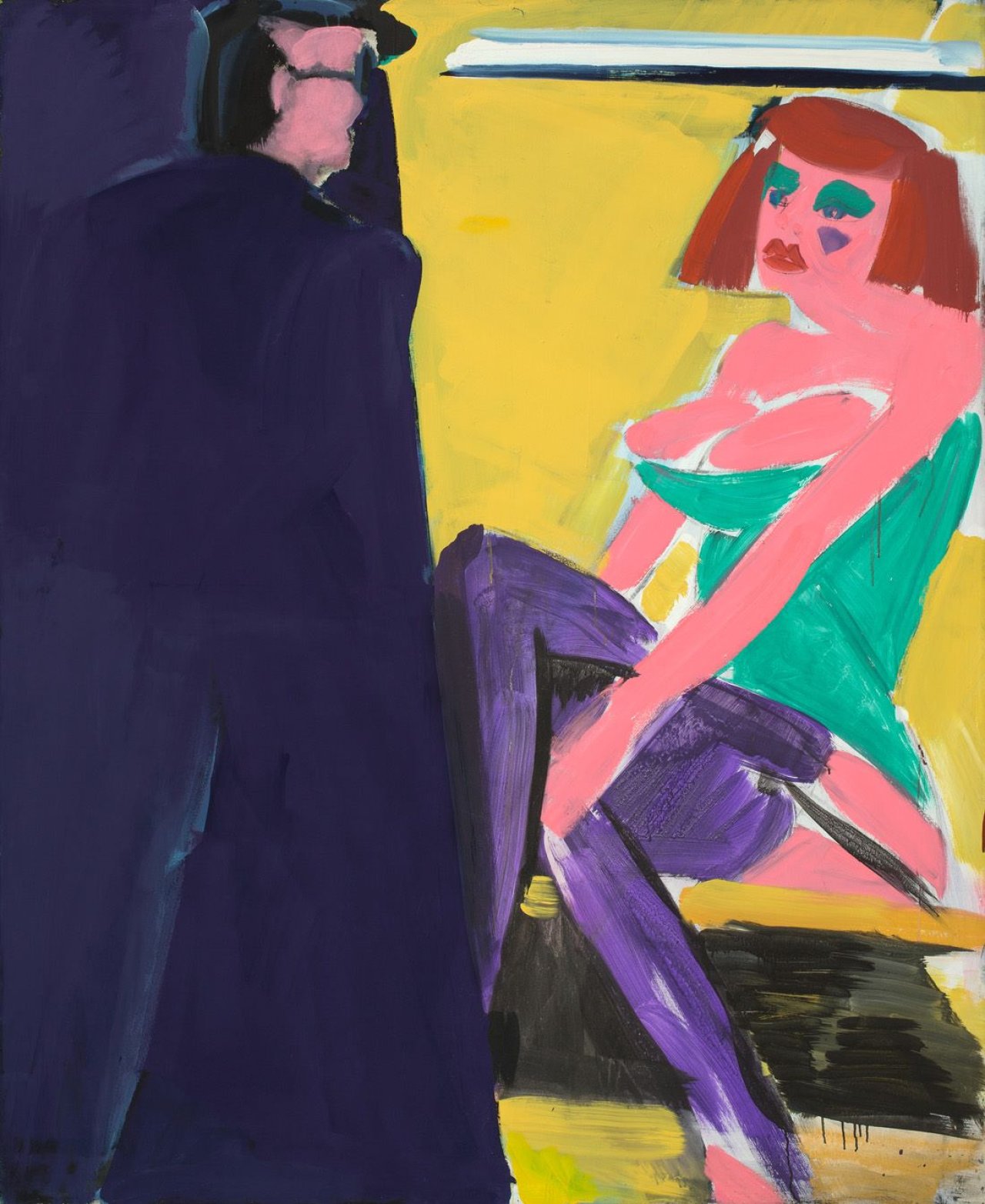 Auf diesem Bild ist das folgende Kunstwerk zu sehen: Karl Horst Hödicke. „Potsdamer Ecke Winterfeld (Nachtfalter)“. 1979.