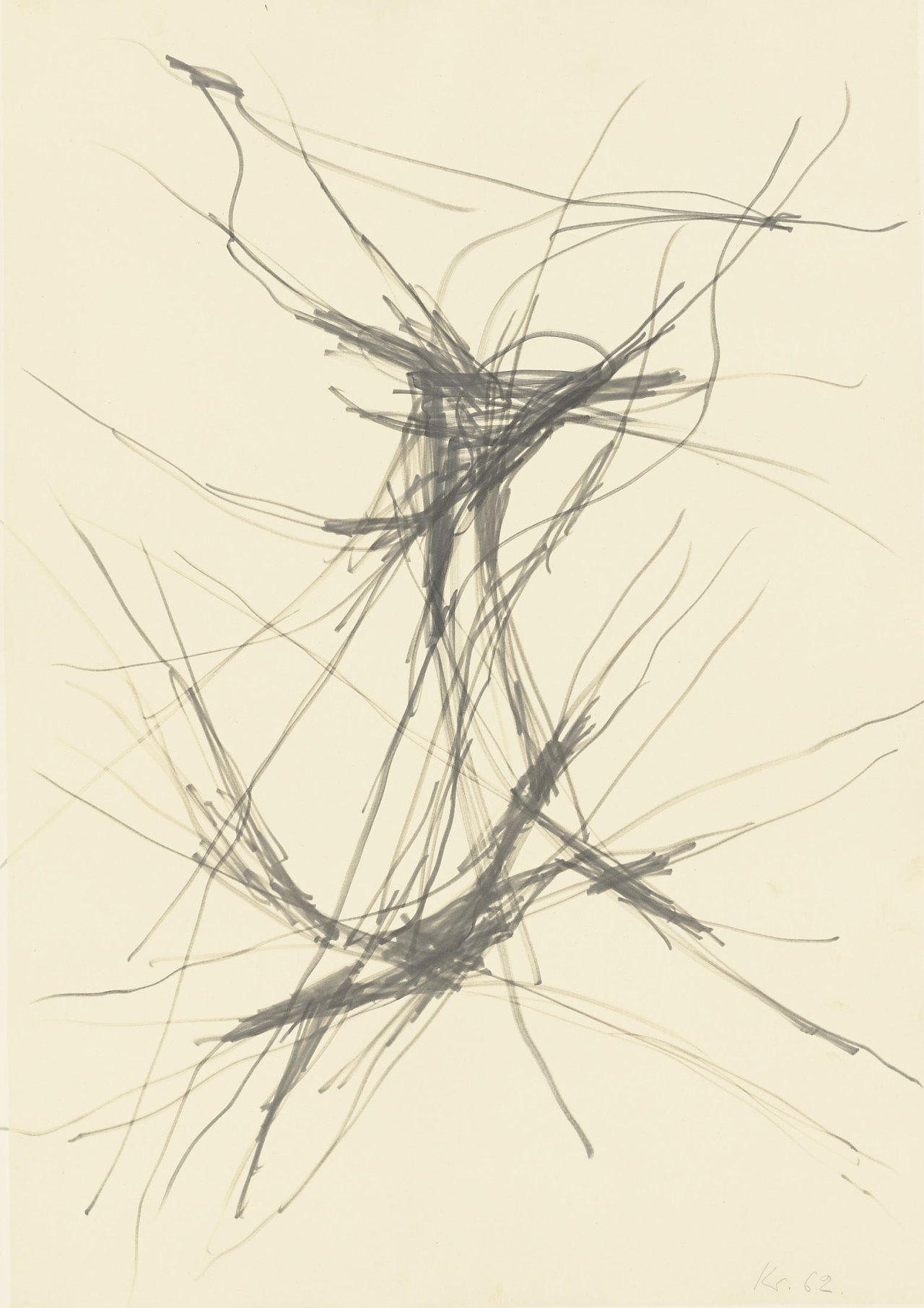 Auf diesem Bild ist das folgende Kunstwerk zu sehen: Norbert Kricke. Ohne Titel. 1962.