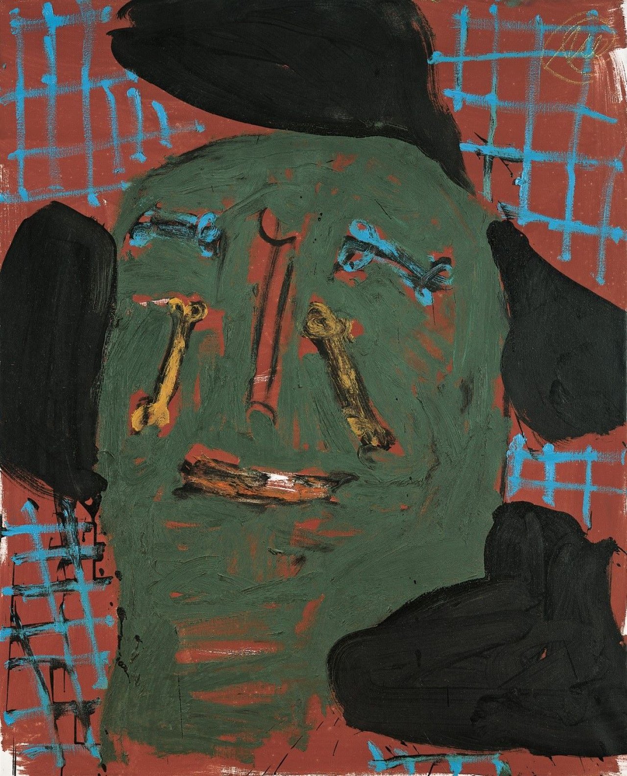 Auf diesem Bild ist das folgende Kunstwerk zu sehen: Markus Lüpertz. Männer ohne Frauen – Parsifal. 1995.