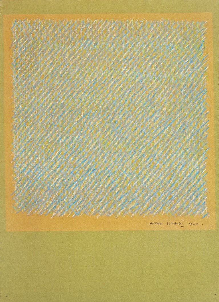 Auf diesem Bild ist das folgende Kunstwerk zu sehen: Piero Dorazio. Ohne Titel. 1962.