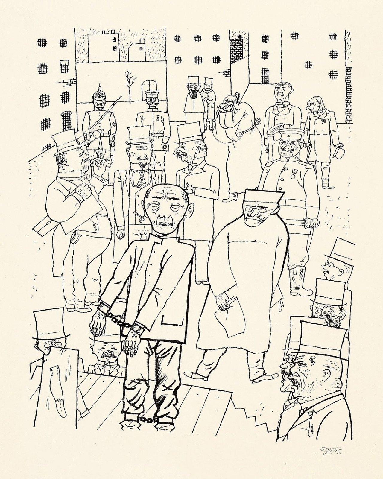 Auf diesem Bild ist das folgende Kunstwerk zu sehen: George Grosz. „Kein Hahn kräht nach Ihnen“. 1920.