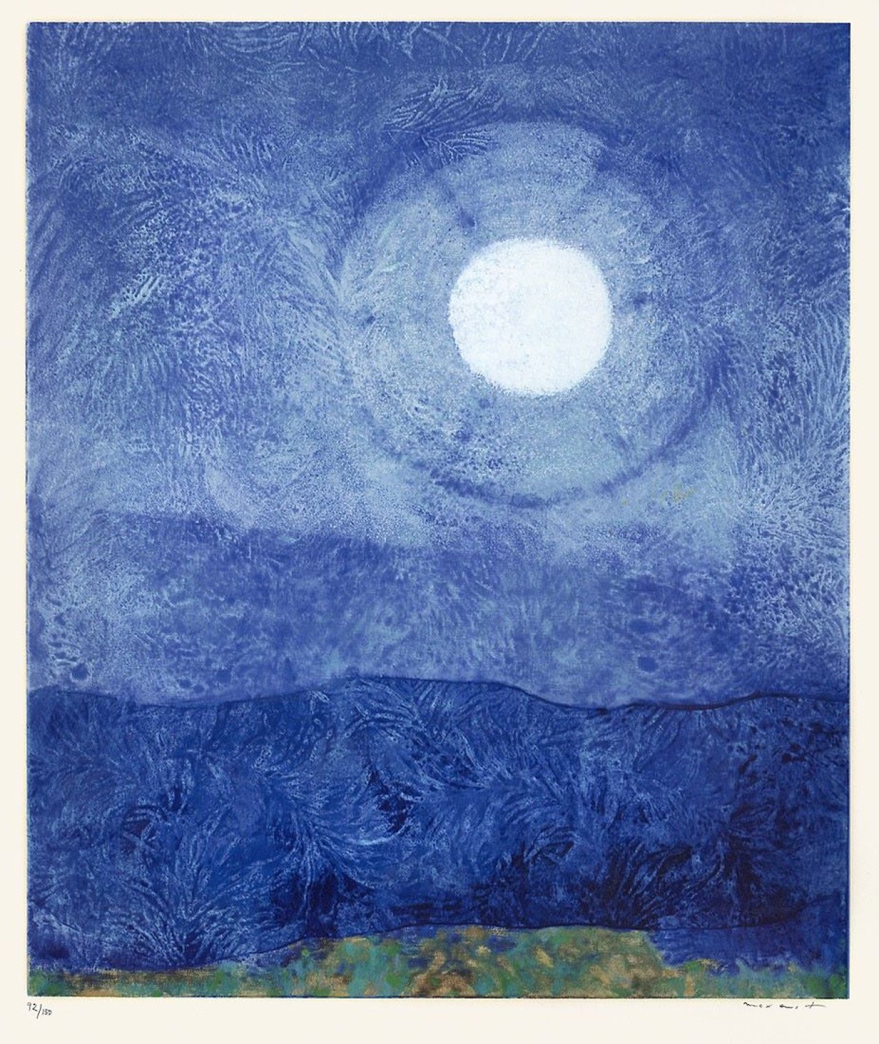 This picture shows the following artwork: Max Ernst. „Ein Mond ist guter Dinge“. 1970.