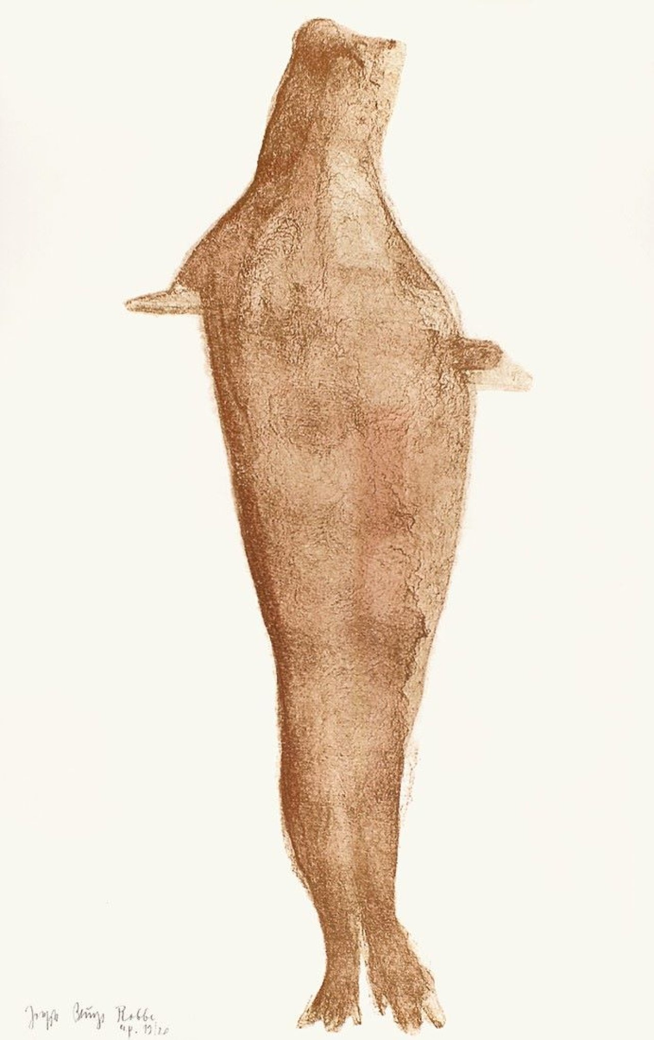Auf diesem Bild ist das folgende Kunstwerk zu sehen: Joseph Beuys. „Robbe“. 1981.