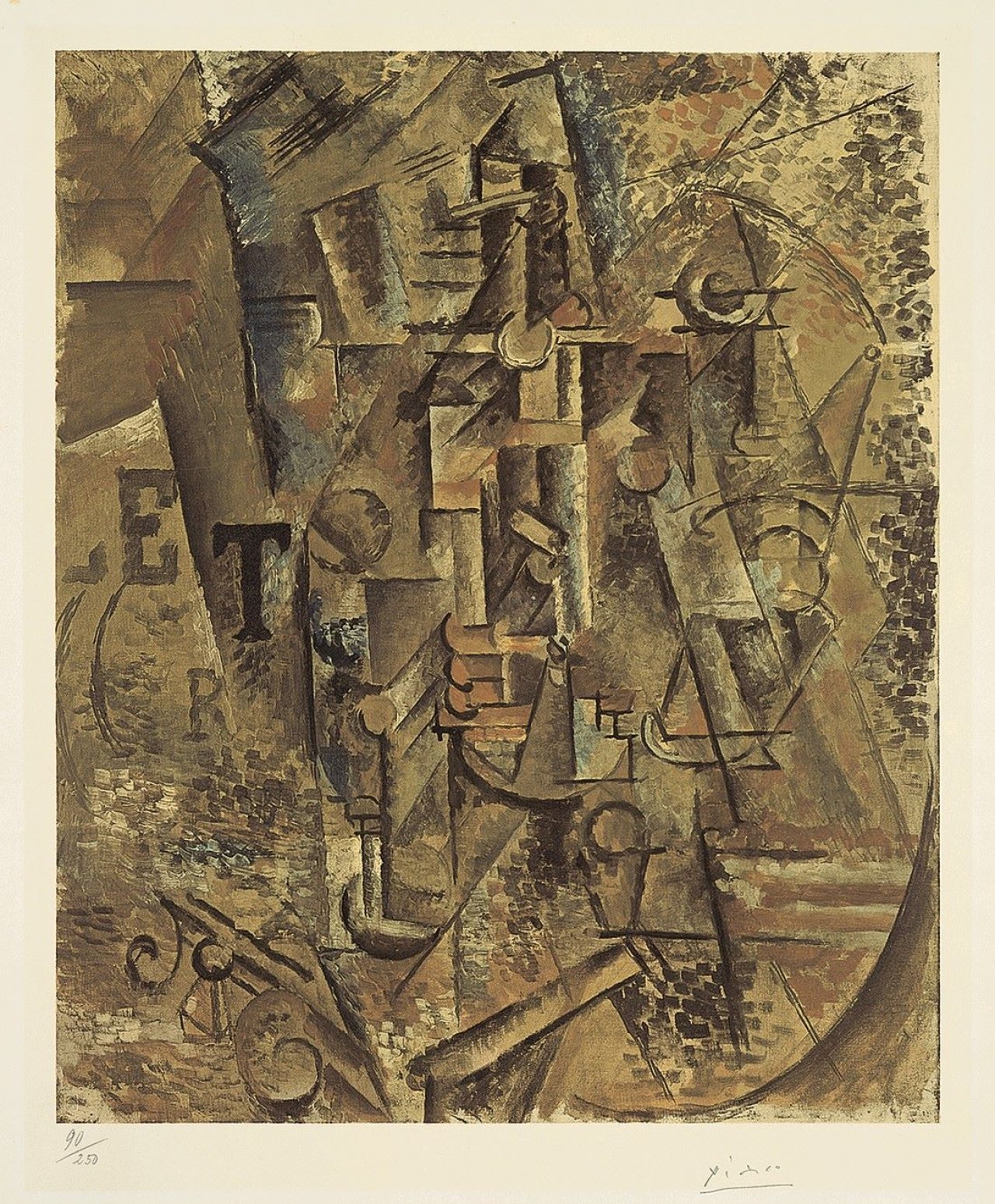 Auf diesem Bild ist das folgende Kunstwerk zu sehen: Nach Pablo Picasso. „La Bouteille de Rhum“. 1965.