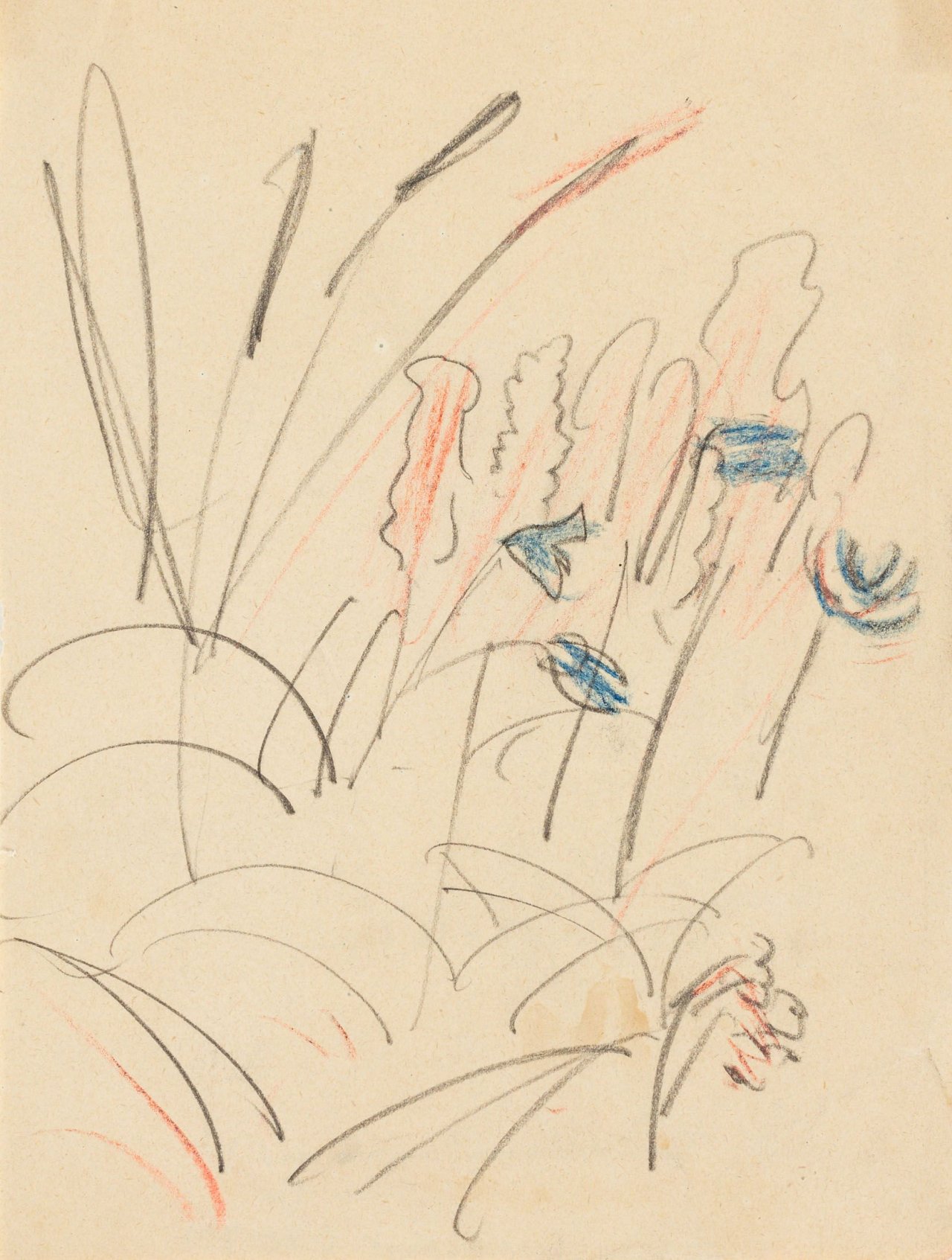 Auf diesem Bild ist das folgende Kunstwerk zu sehen: Ernst Ludwig Kirchner. Sommerblume. Um 1920.