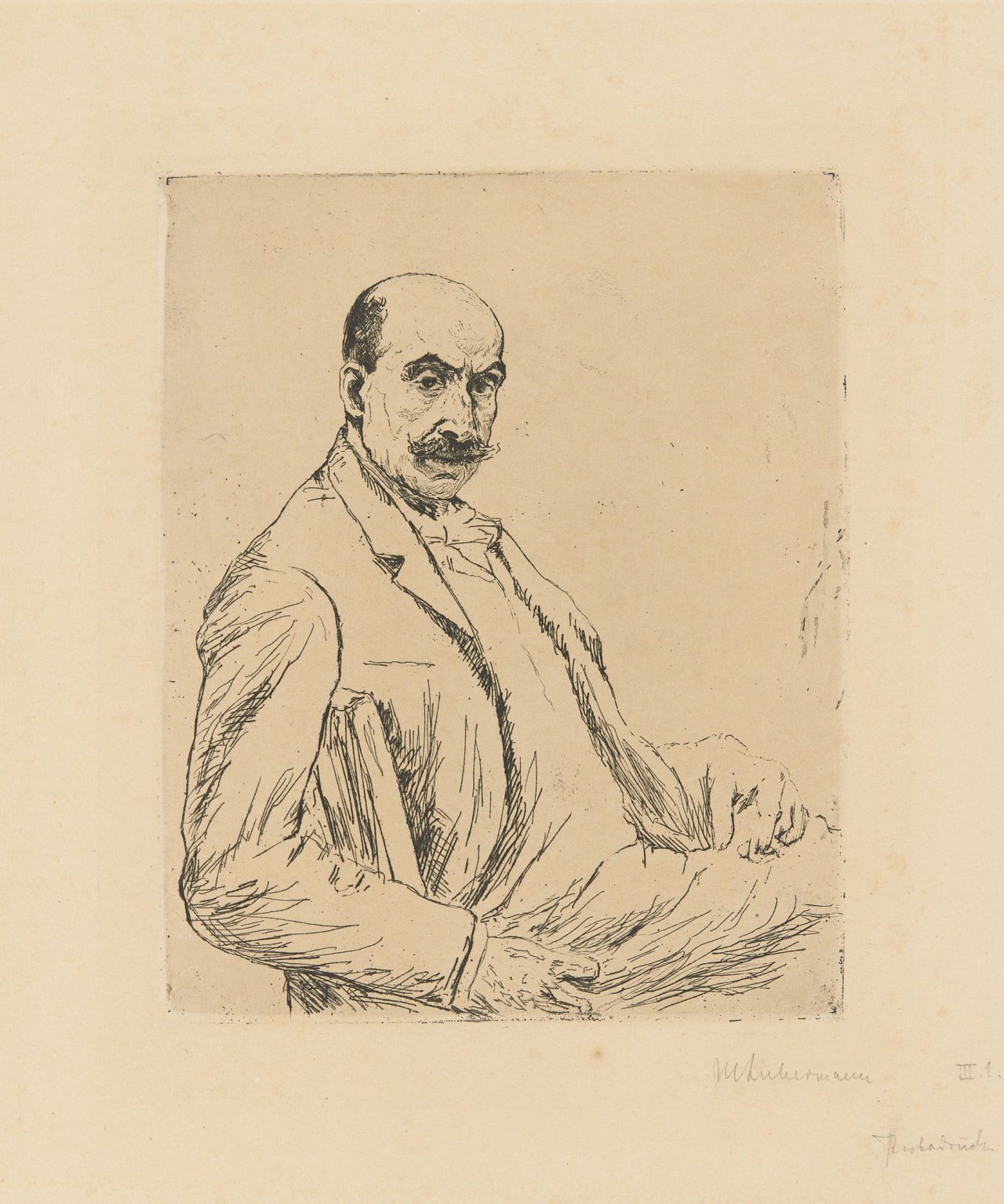 This picture shows the following artwork: Max Liebermann. „Selbstporträt“. 1906.