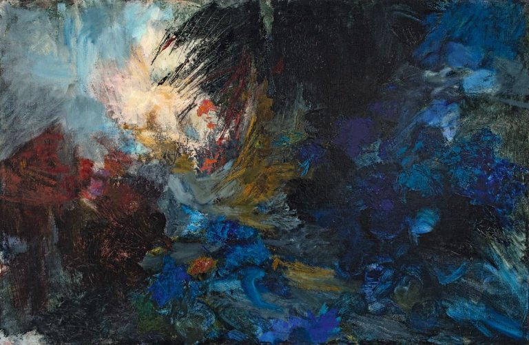 Auf diesem Bild ist das folgende Kunstwerk zu sehen: Heinz Kreutz. Ohne Titel. 1959.